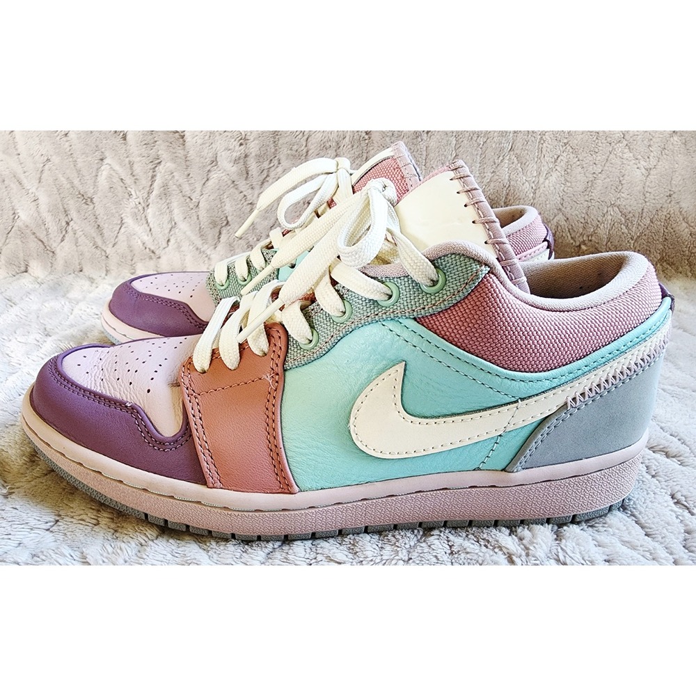 Nike Air Jordan 1 Low SE Easter Pastel Multi-Color Shoes Mens 6.5